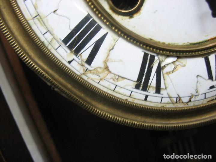 Vintage: Espectacular reloj de cuerda de madera decorativo - Foto 5 - 116434607