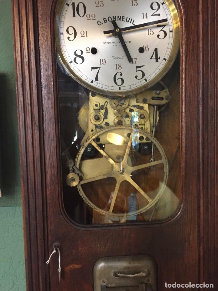 Vintage: Reloj de fichar G. Bonneuil Paris - Foto 3 - 135920186