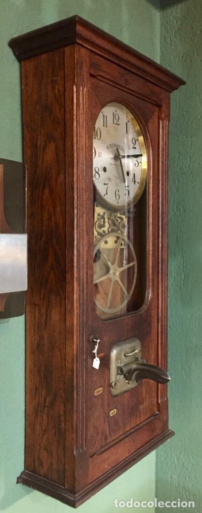 Vintage: Reloj de fichar G. Bonneuil Paris - Foto 6 - 135920186