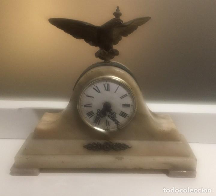 Vintage: clock marble antic with royal eagle polish era appx 1800 - Foto 1
