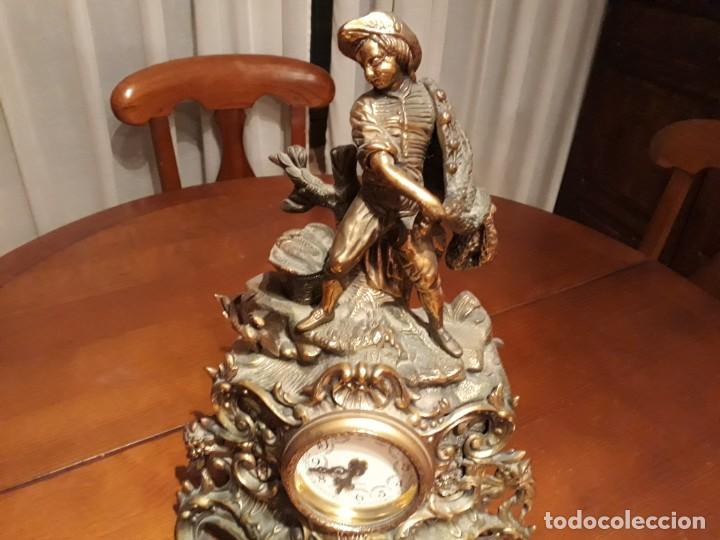 Vintage: RELOJ DE BRONCE Y FIGURA - Foto 6