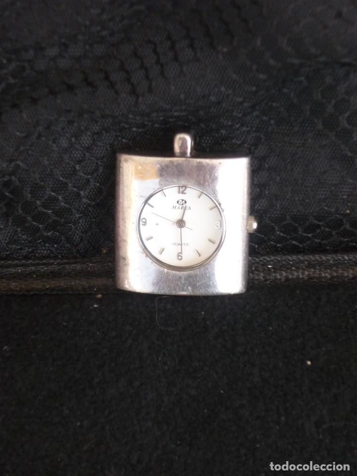 Vintage: RELOJ DE PILA MARCA MAREA PEQUE&Ntilde;O.2,5X3CM DE PLATA.925.ANTIGUO.(PARA COLGAR)