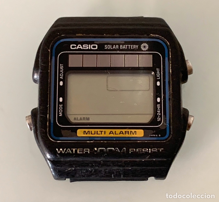 casio retro solar watch