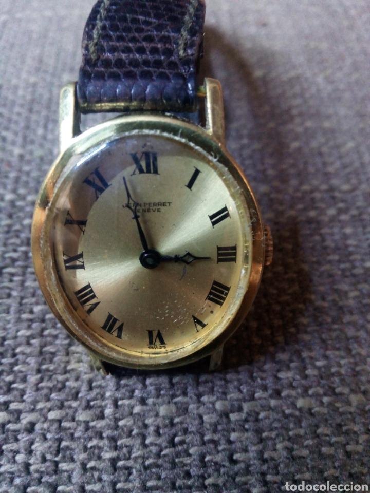 Vintage: Reloj jean perret cuerda - Foto 7