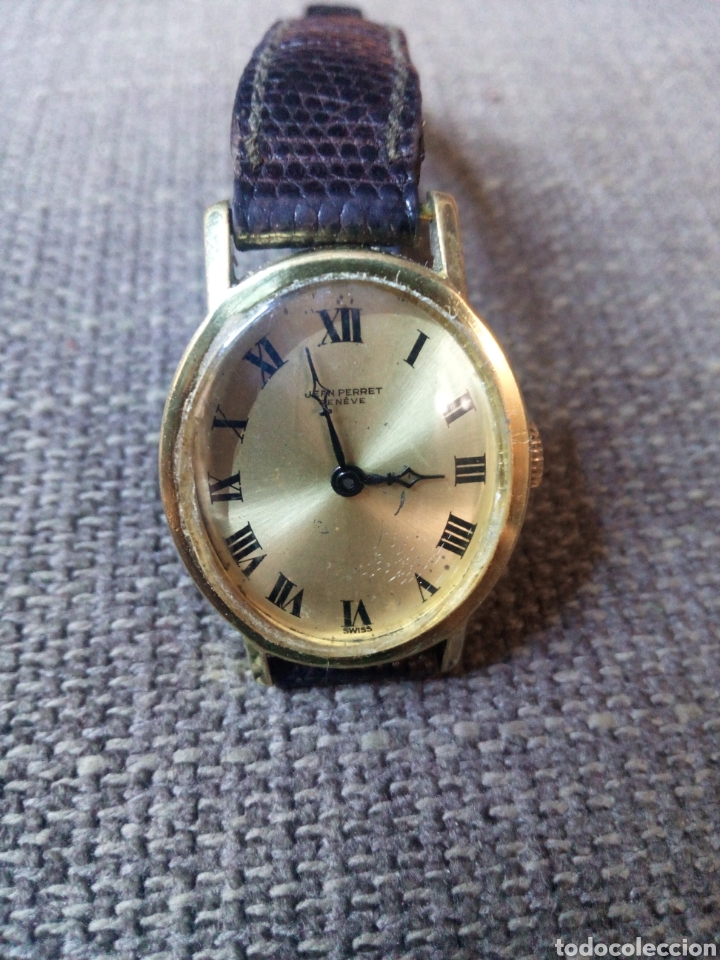 Vintage: Reloj jean perret cuerda - Foto 8