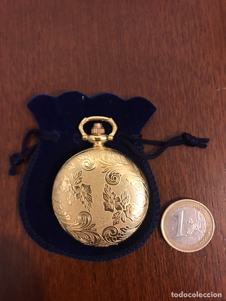 Vintage: RELOJ DE BOLSILLO DORADO - Foto 4