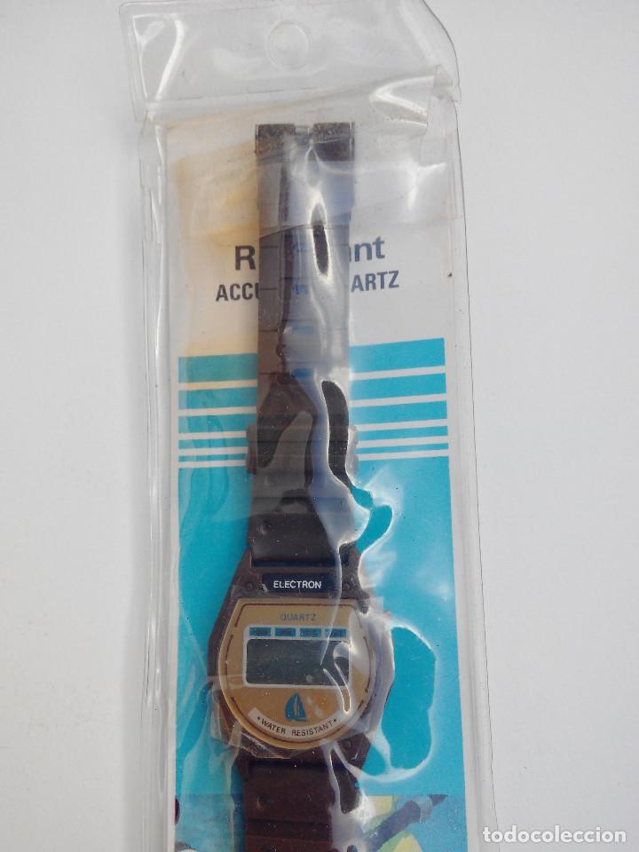 Vintage: RELOJ MARCA ELECTRON - DIGITAL - SIN USAR - - Foto 3