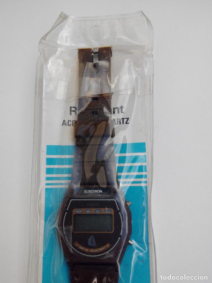 Vintage: RELOJ MARCA ELECTRON - DIGITAL - SIN USAR - - Foto 3
