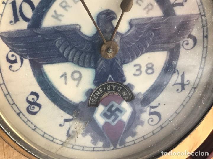 Vintage: Aguila grandes dimensiones de madera con reloj de cuerda hitlerjugend tercer Reich hitler nazi nsdap - Foto 12 - 197824296