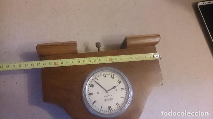 Vintage: MARAVILLOSO RELOJ DE AUTOMOVIL ( JAEGER ) DE MADERA - Foto 3