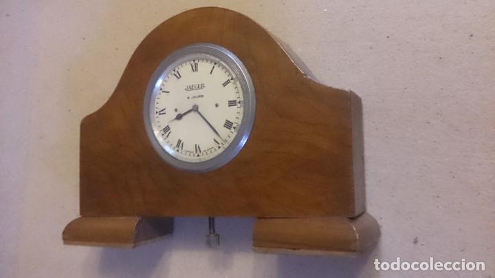 Vintage: MARAVILLOSO RELOJ DE AUTOMOVIL ( JAEGER ) DE MADERA - Foto 12