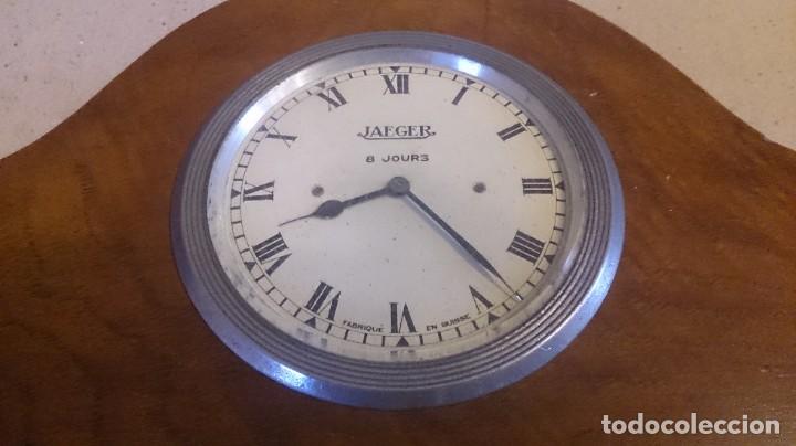 Vintage: MARAVILLOSO RELOJ DE AUTOMOVIL ( JAEGER ) DE MADERA - Foto 13
