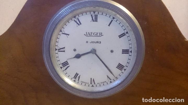 Vintage: MARAVILLOSO RELOJ DE AUTOMOVIL ( JAEGER ) DE MADERA - Foto 14