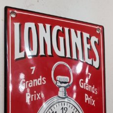 Vintage Uhren: ANTIGUA PLACA PÚBLICITARIA LONGINES ANTIGUO STOCK. Lote 217613481