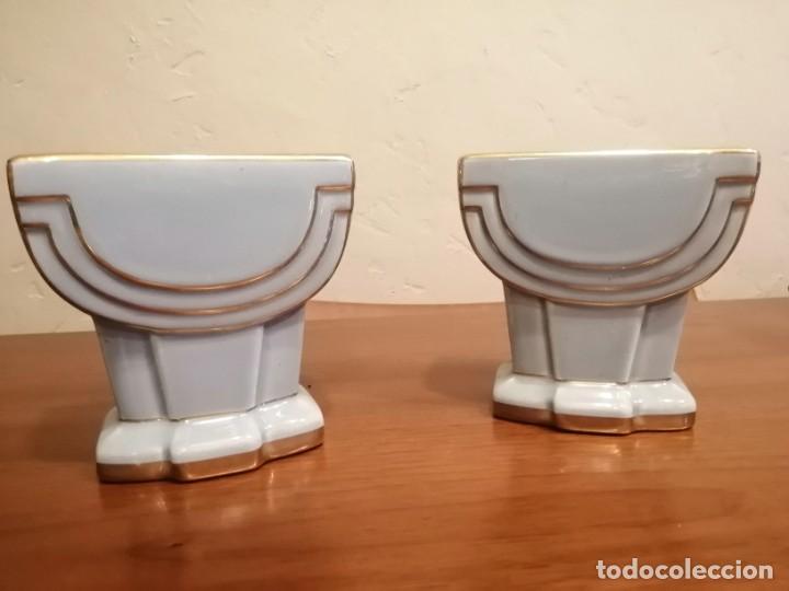 Vintage: Reloj de porcelana y bronce. - Foto 11