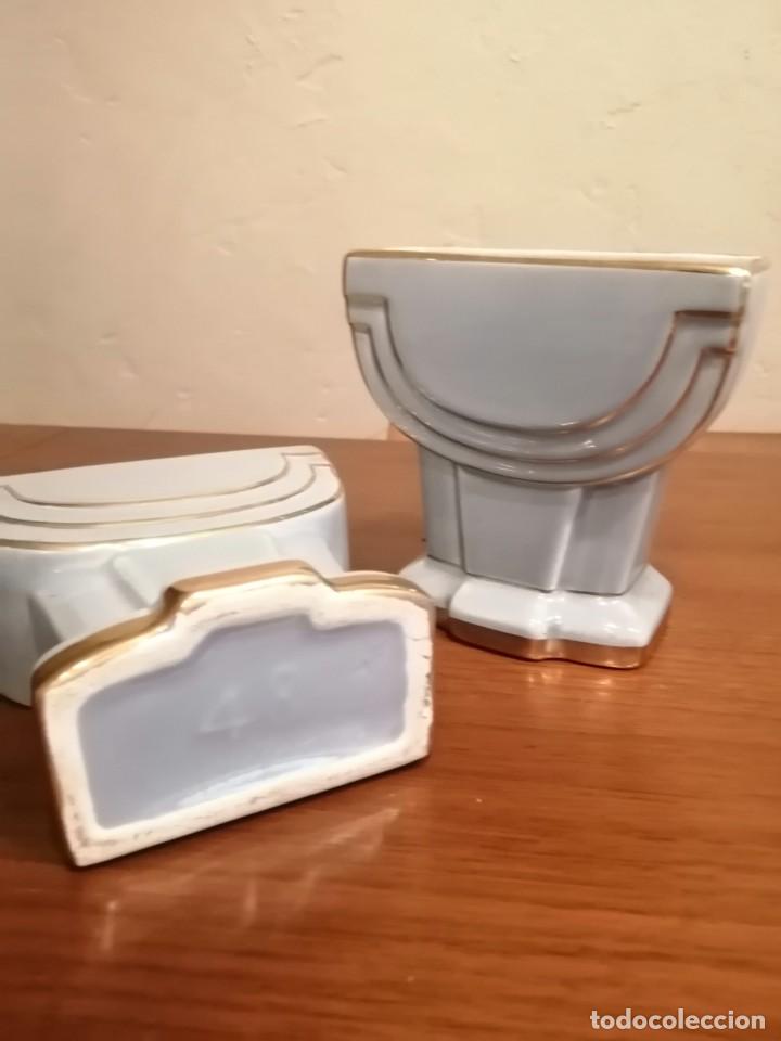Vintage: Reloj de porcelana y bronce. - Foto 15