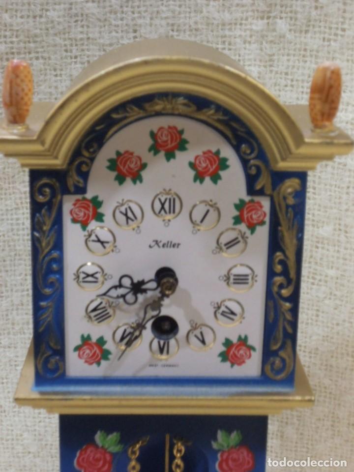 Vintage: RELOJ-CARRILL&Oacute;N cuerda (26cm) azul - Foto 3