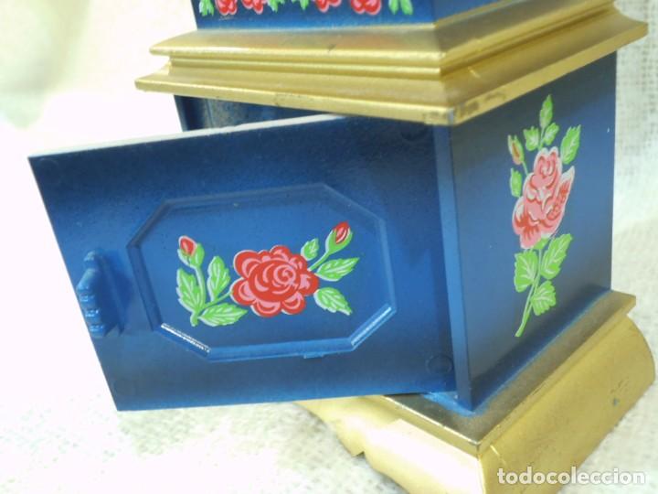 Vintage: RELOJ-CARRILL&Oacute;N cuerda (26cm) azul - Foto 10