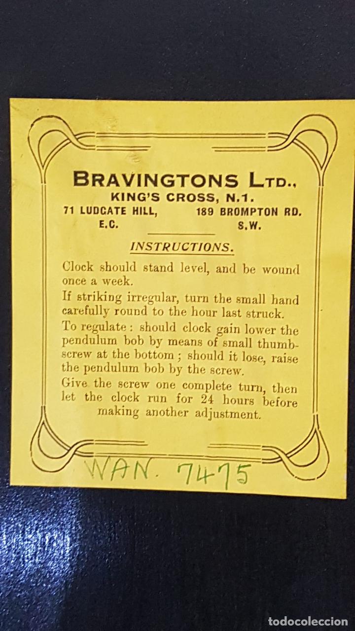 Vintage: Reloj de sobremesa Bravingtons LTD Londres - Foto 9