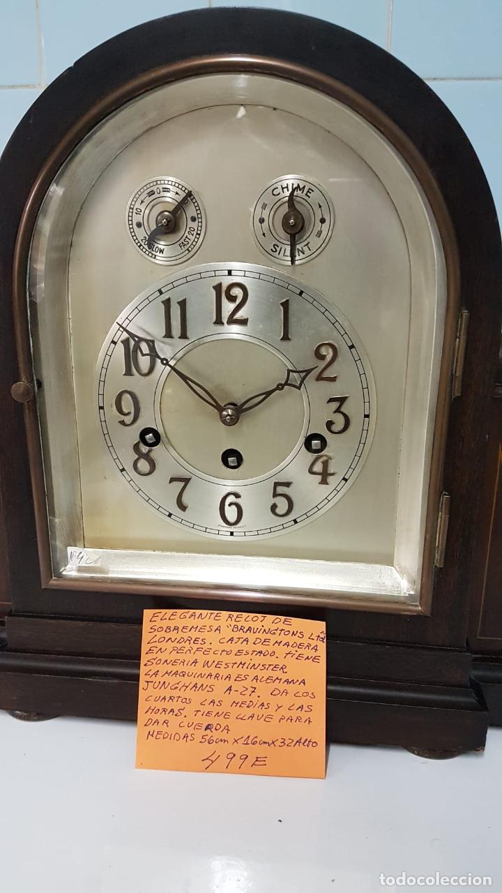 Vintage: Reloj de sobremesa Bravingtons LTD Londres - Foto 6