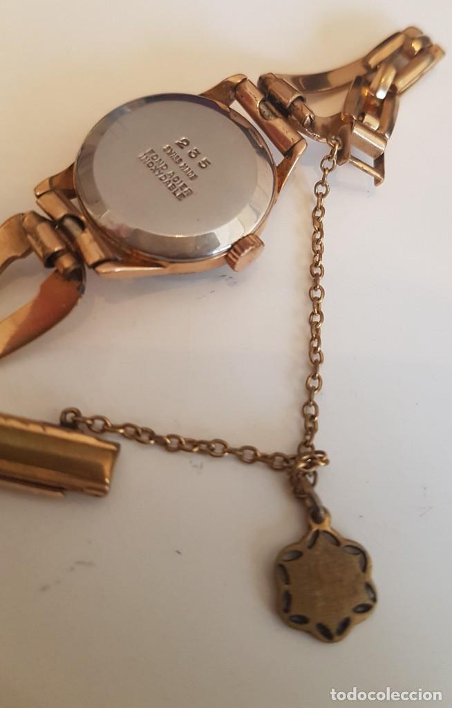 Vintage: Reloj antiguo de mujer cristal Watch chapado en oro - Foto 3 - 222348303