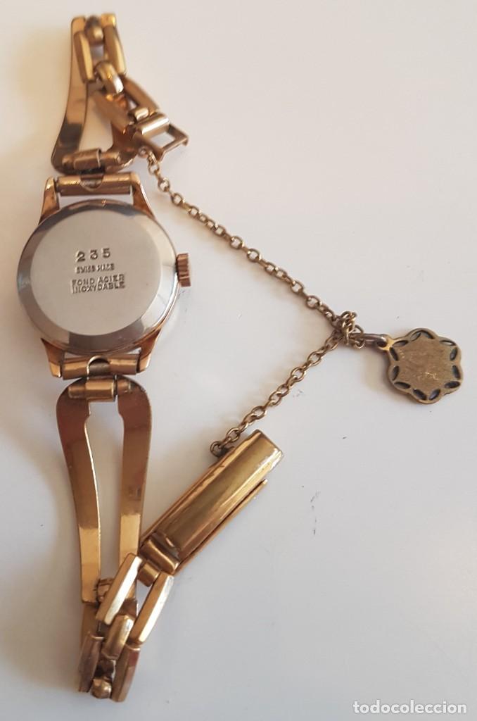 Vintage: Reloj antiguo de mujer cristal Watch chapado en oro - Foto 4 - 222348303