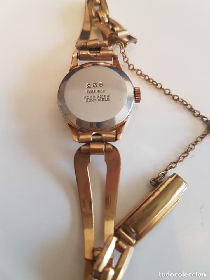 Vintage: Reloj antiguo de mujer cristal Watch chapado en oro - Foto 6 - 222348303
