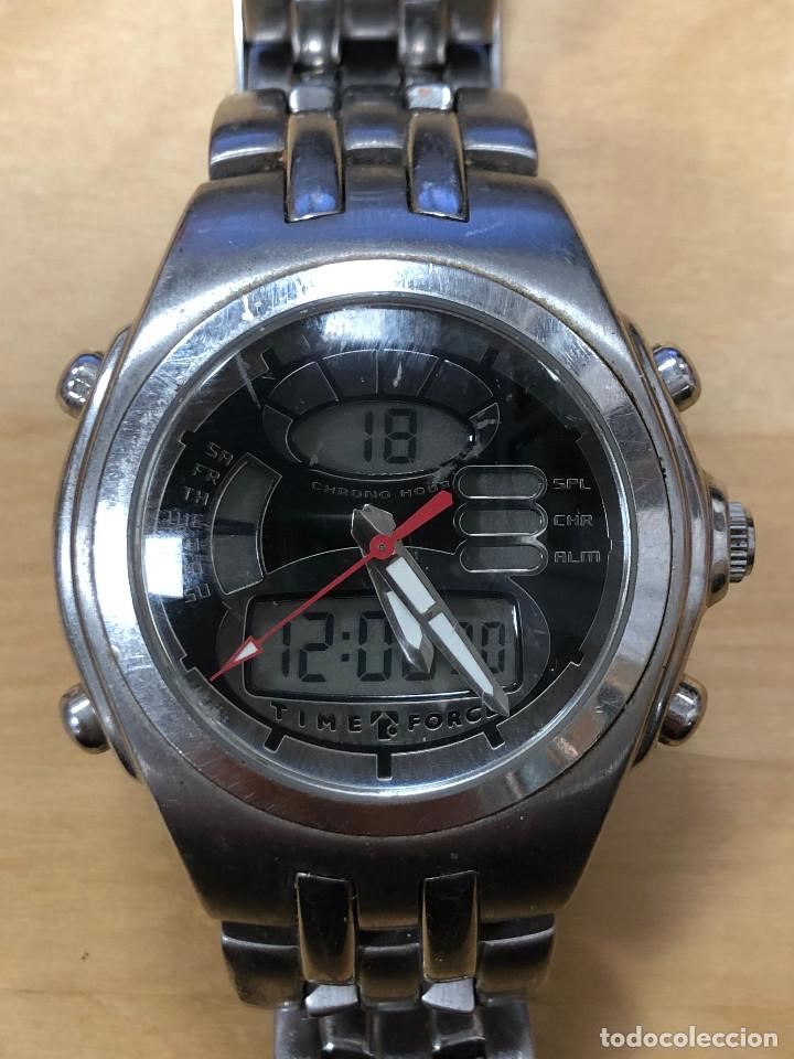 Vintage: Reloj de pulsera con pilas, Time force, funciona. - Foto 2