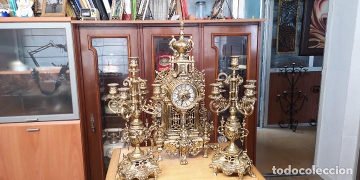 Vintage: Conjunto reloj y candelabros ref 165 - Foto 2