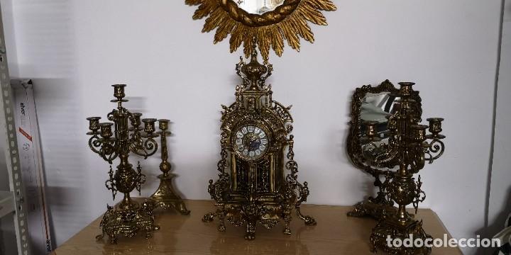 Vintage: Conjunto reloj y candelabros ref 165 - Foto 4