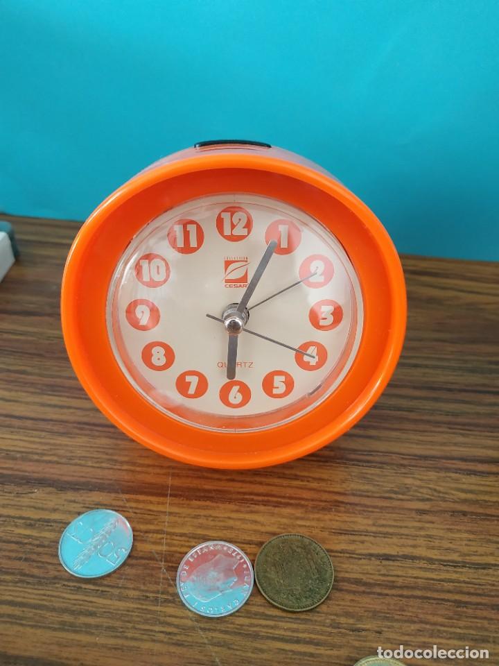 Vintage: collection cesar reloj clock bedside clock funciona - Foto 2