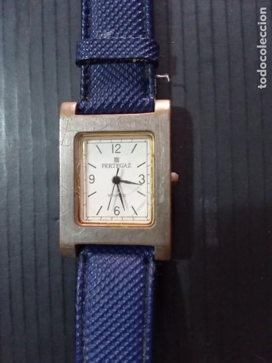 Vintage: Reloj de pulsera Pertegaz, con correa de piel. - Foto 2