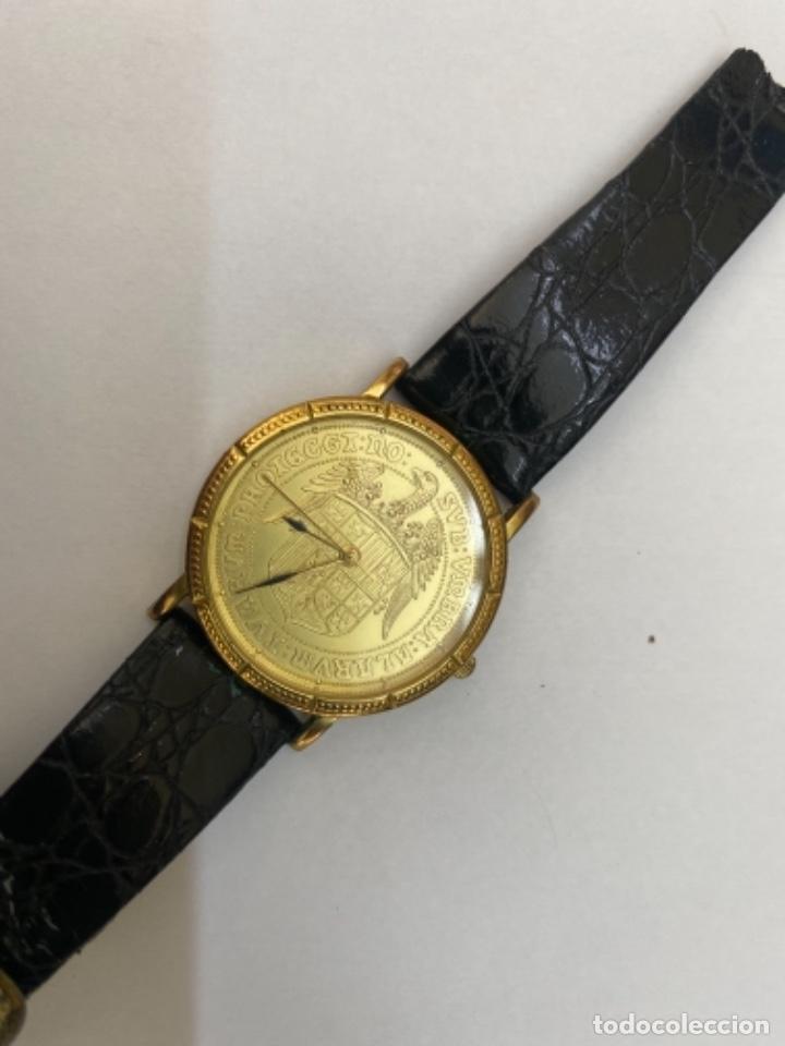 Vintage: Reloj moneda chapado en oro - Foto 1