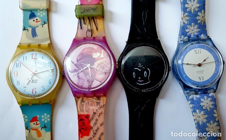 Vintage: SWATCH - LOTE DE 9 RELOJES QUARTZ- FUNCIONANDO - Foto 2