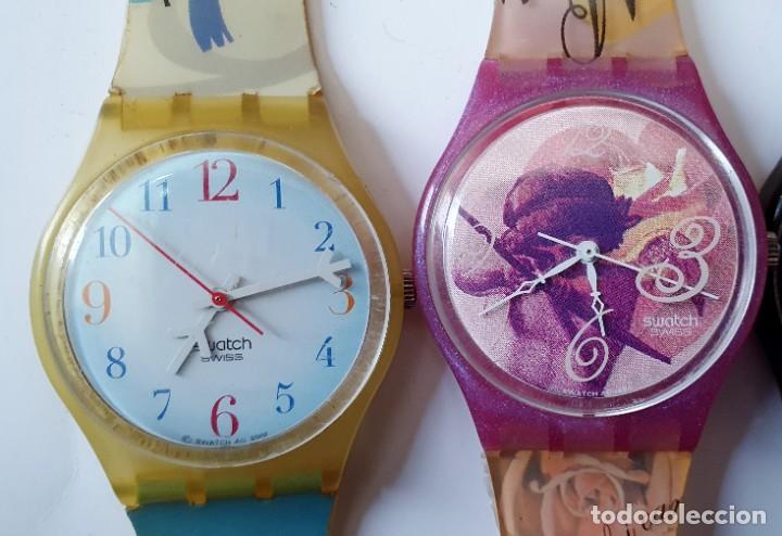 Vintage: SWATCH - LOTE DE 9 RELOJES QUARTZ- FUNCIONANDO - Foto 3