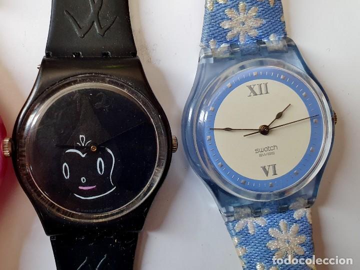 Vintage: SWATCH - LOTE DE 9 RELOJES QUARTZ- FUNCIONANDO - Foto 4