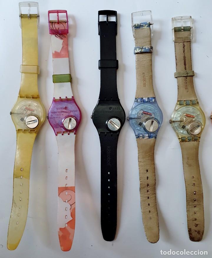 Vintage: SWATCH - LOTE DE 9 RELOJES QUARTZ- FUNCIONANDO - Foto 8