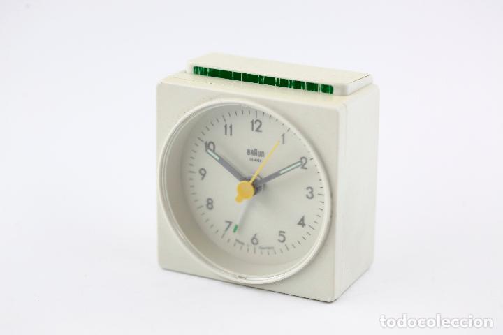 Reloj despertador vintage Braun de Dieter Rams, Alemania 1980