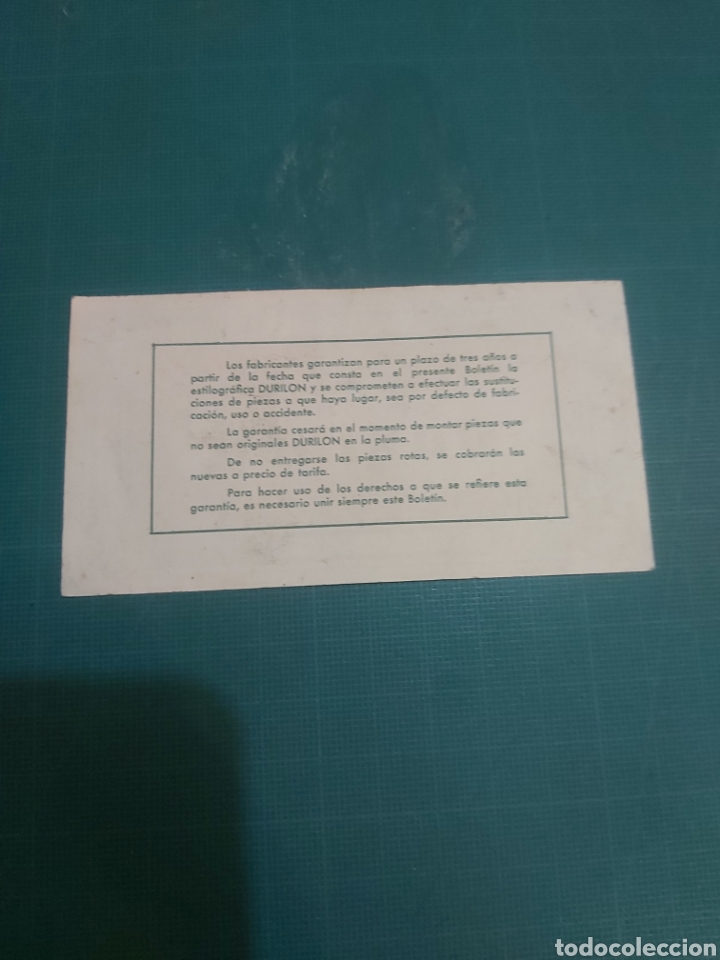 Vintage: DURILON GARANT&Iacute;A RELOG - Foto 2