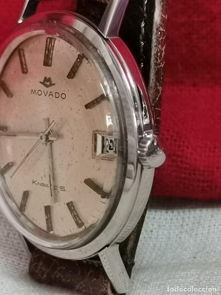 Vintage: Antiguo Reloj movado kingmatic calibre 384 funcionando miy bien - Foto 3 - 312359328