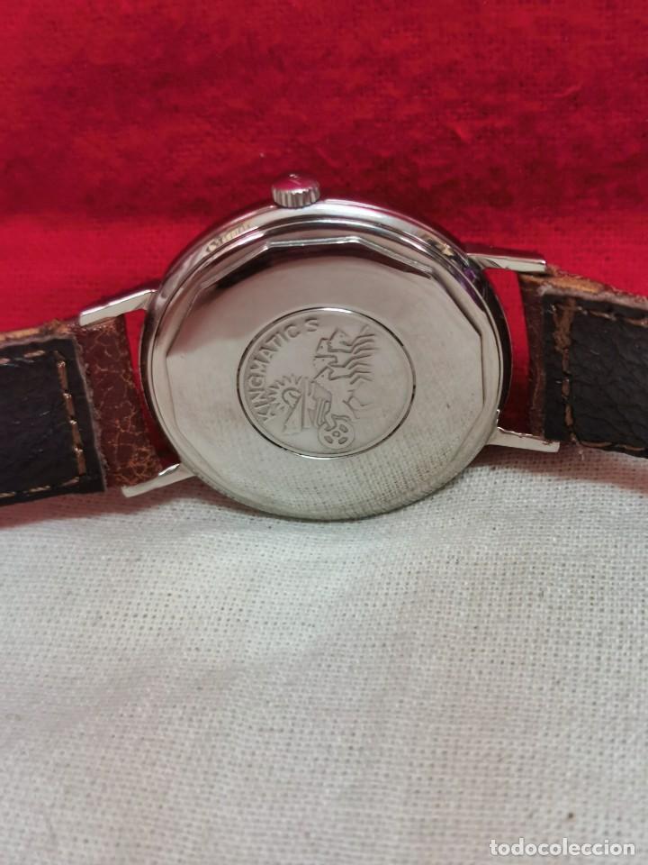 Vintage: Antiguo Reloj movado kingmatic calibre 384 funcionando miy bien - Foto 5 - 312359328