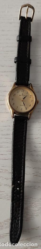 Vintage: RELOJ DE PULSERA PARA SE&Ntilde;ORA BLUMAR CON ESFERA DORADA Y CORREA HELCA DE PIEL LEG&Iacute;TIMA