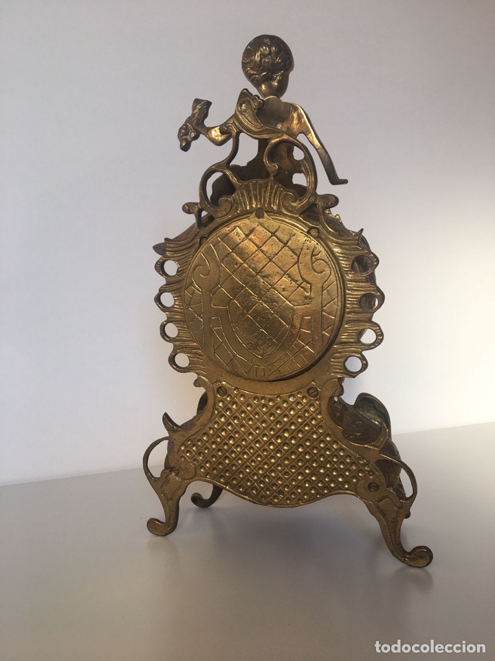 Vintage: Antiguo reloj de bronce - Foto 3