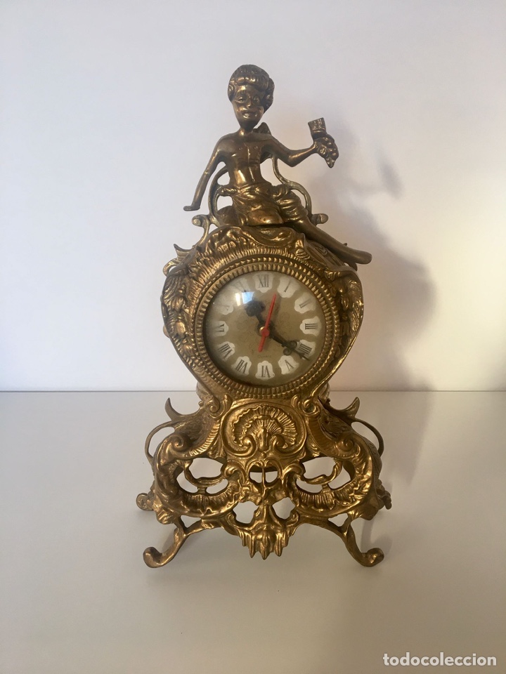 Vintage Uhren: Antiguo reloj de bronce