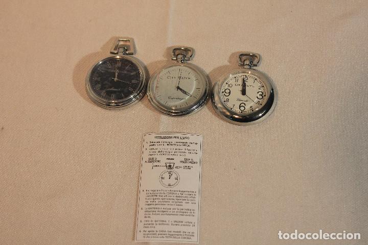 Vintage: SET 3 RELOJES BOLSILLO - Foto 3