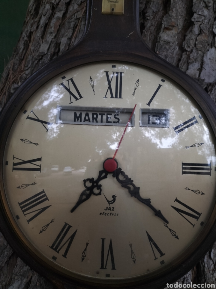 Vintage: Reloj term&oacute;metro y bar&oacute;metro antiguo - Foto 2