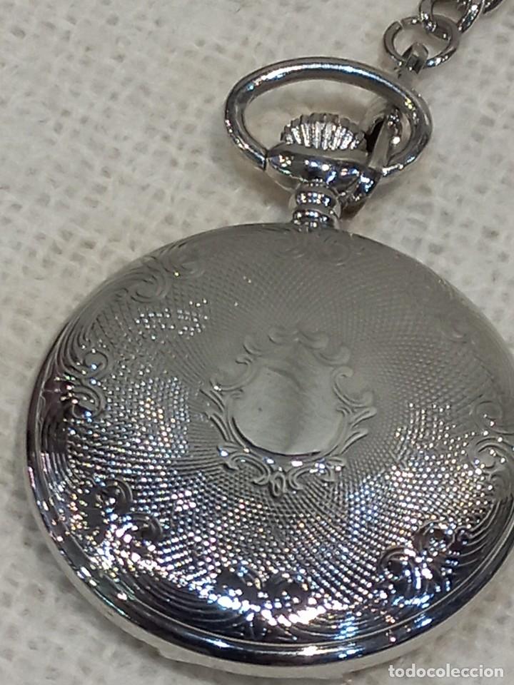 Vintage: RELOJ DE BOLSILLO (cadena) plateado - Foto 8