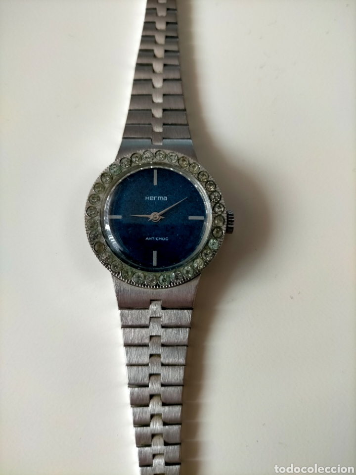 Vintage: Reloj de pulsera HERMA ANTICHOC - Foto 3