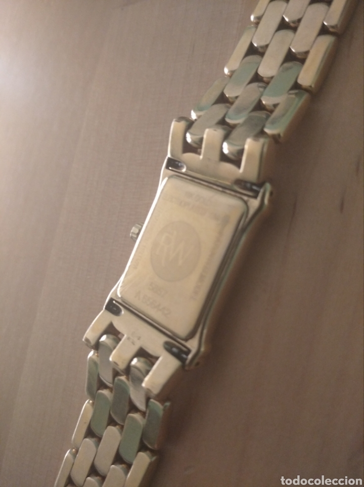 Vintage: Reloj Raymond Weil Geneve 18K Chapado en Oro Dial color champán champagne ref. 5857 Con 12 circonios - Foto 3 - 339331413