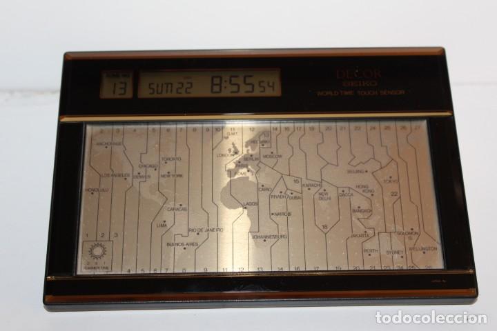 Vintage: RELOJ DECOR SEIKO WORLD TIME TOUCH SENSOR - Foto 2